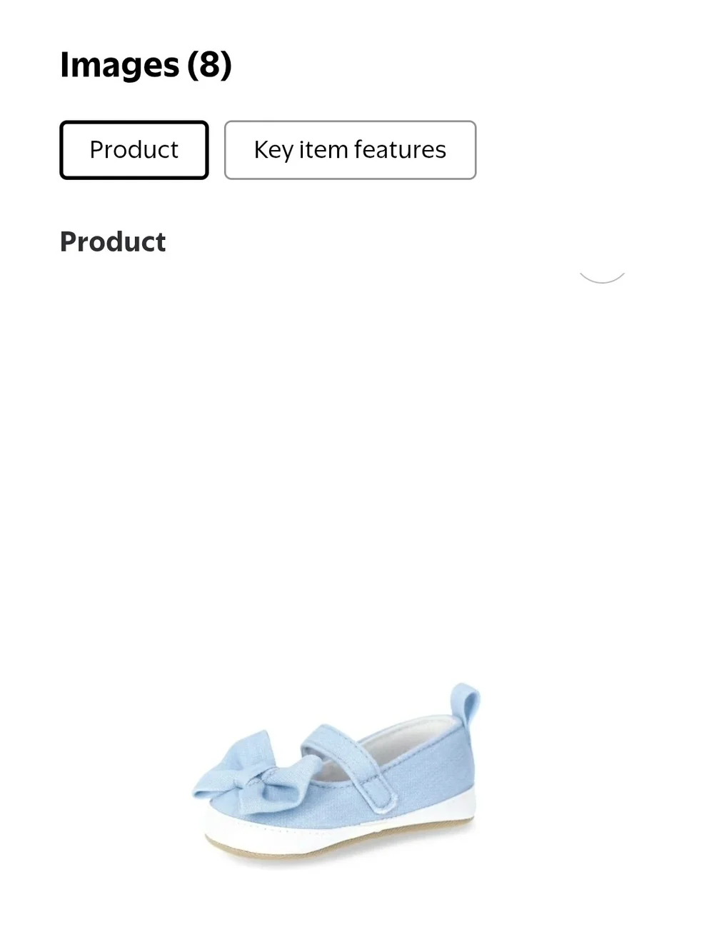 Carter's Light Blue Mary Jane with Bow3-6 Monthe